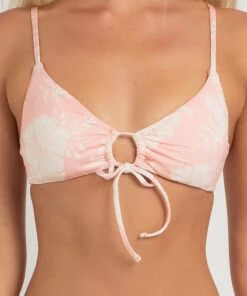 Discount 🎉 Hurley Floral Bralette 👙 Bikini Top Peach Melon Floral 😍 -Hot Sale Citybeach Store 20326343 01 RT XL