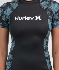 Budget 🎉 Hurley Fleur Short Sleeve Rash Vest Light Baked Apple 🥰 -Hot Sale Citybeach Store 20326346 02 RT XL