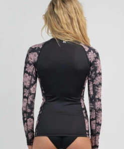 Buy 🛒 Hurley Fleur Zip Long Sleeve Rash Vest Light Baked Apple 🧨 -Hot Sale Citybeach Store 20326347 02 LT XL