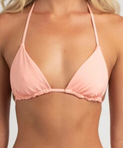 Best Sale 🎉 Hurley Solid Itsy Bitsy 👙 Bikini Top Peach Melon 🌟 -Hot Sale Citybeach Store 20326355 02 RT XL