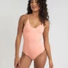 Flash Sale ✨ Hurley One And Only Solid One Piece Peach Melon 😍