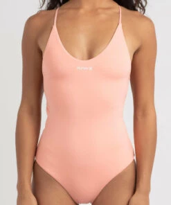 Flash Sale ✨ Hurley One And Only Solid One Piece Peach Melon 😍 7 Flash Sale ✨ Hurley One And Only Solid One Piece Peach Melon 😍 -Hot Sale Citybeach Store 20326357 01 RT XL