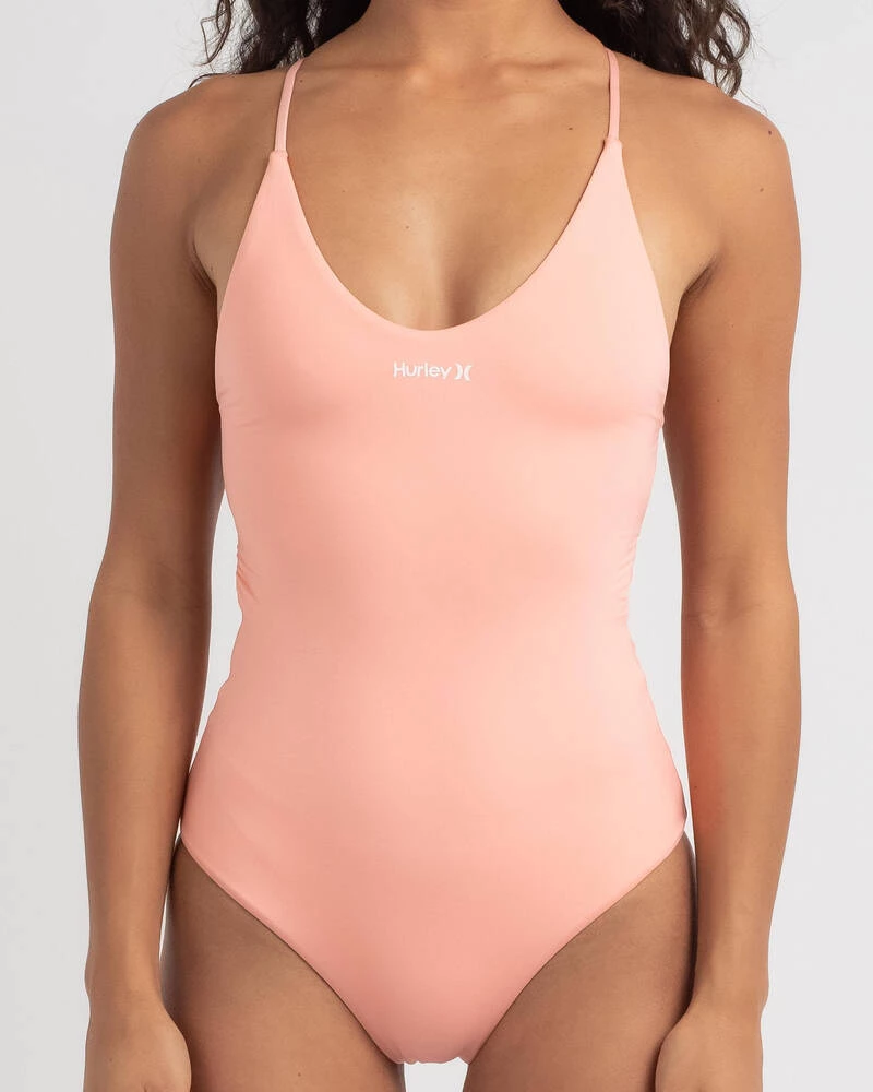 Flash Sale ✨ Hurley One And Only Solid One Piece Peach Melon 😍 4 Flash Sale ✨ Hurley One And Only Solid One Piece Peach Melon 😍 - Image 4