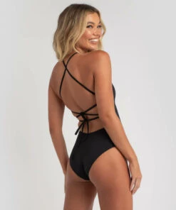 Promo 👏 Hurley One And Only Solid One Piece Black 😀 -Hot Sale Citybeach Store 20326357 02 LT XL