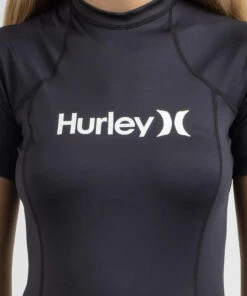 Flash Sale ✔️ Hurley OAO Short Sleeve Rash Vest Black 🛒 -Hot Sale Citybeach Store 20326359 03 RT XL