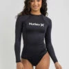 Promo 🛒 Hurley OAO Long Sleeve Rash Vest Black ⌛