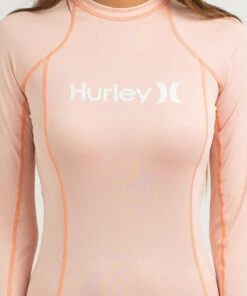 Best Pirce 👏 Hurley OAO Long Sleeve Rash Vest Light Baked Apple 🎁 -Hot Sale Citybeach Store 20326360 04 RT XL