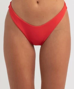 Deals 👏 Billabong Sol Searcher Hike 👙 Bikini Bottom Poppy Red ✨ -Hot Sale Citybeach Store 20326421 03 RT XL