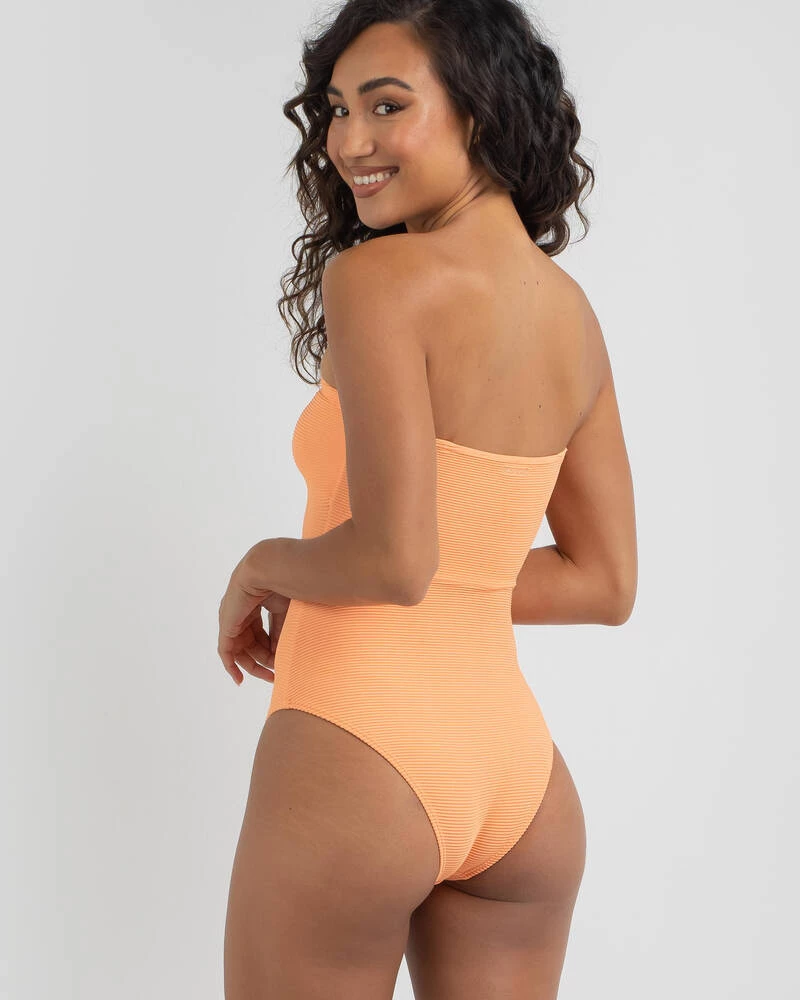 Hot Sale 👏 Billabong Tanlines Bandeau One Piece 🩱 Swimsuit Tangerine ✔️ 4 Hot Sale 👏 Billabong Tanlines Bandeau One Piece 🩱 Swimsuit Tangerine ✔️ - Image 4