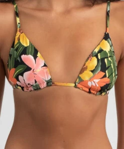 Coupon ❤️ Volcom Dot The Island Reversible Sliding Triangle 👙 Bikini Top Black 🛒 -Hot Sale Citybeach Store 20326850 01 LT XL