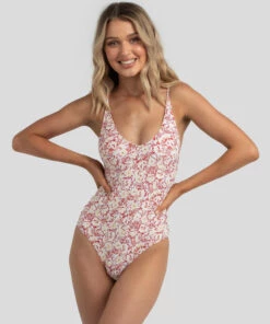 Buy 🎉 Rusty Tropical One Piece 🩱 Swimsuit Red Velvet 🥰