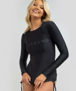 Cheapest 🤩 Billabong Serenity Long Sleeve Rash Vest Black 🤩