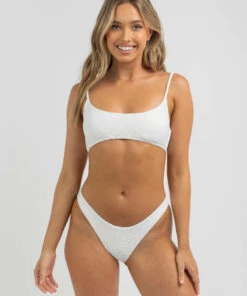Wholesale 🌟 Billabong Tanlines Scoop Bralette 👙 Bikini Top White 🌟 -Hot Sale Citybeach Store 20327092 01 RT XL