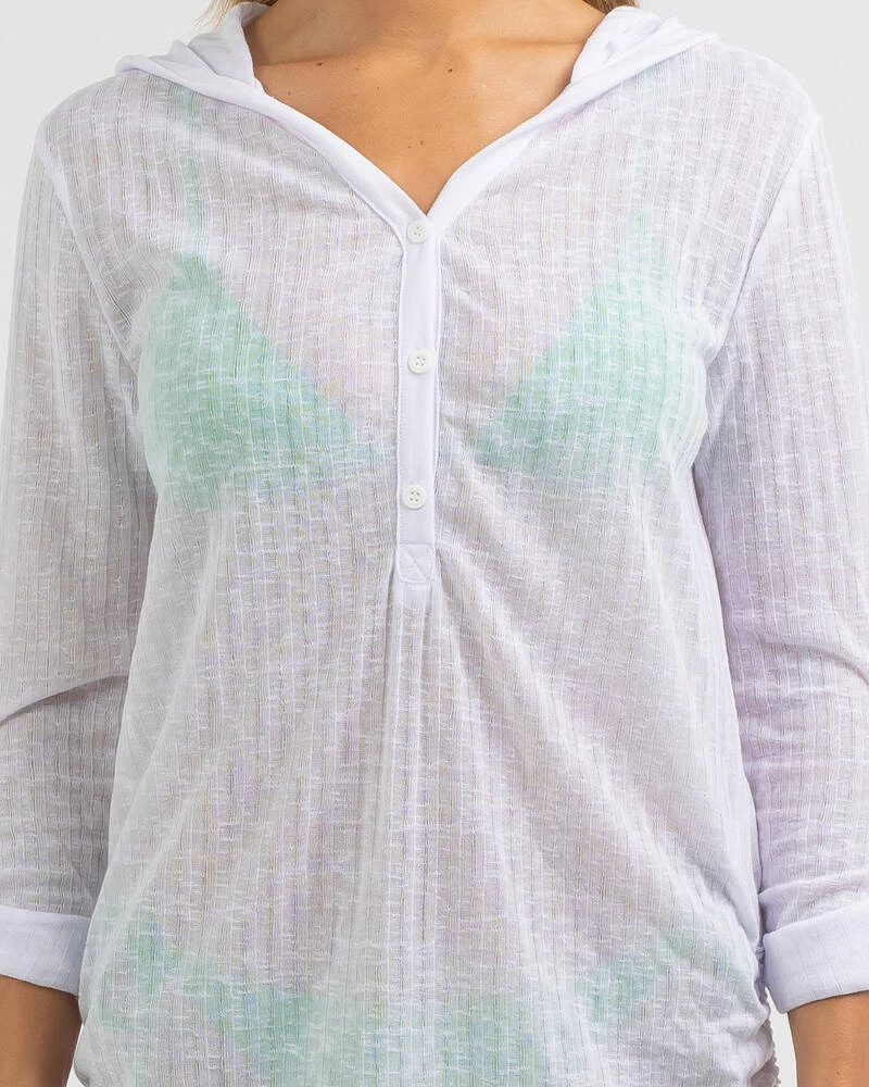 Discount 😉 Billabong Love Child Beach Cover White 👏 4 Discount 😉 Billabong Love Child Beach Cover White 👏 - Image 4