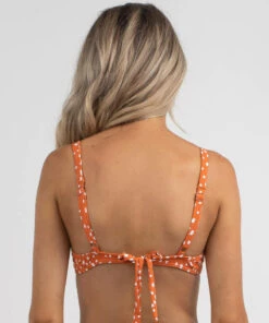 Cheapest 😀 Roxy Tropical Oasis Knotted Triangle 👙 Bikini Top Ginger Spice New Dots 🧨 -Hot Sale Citybeach Store 20327254 01 TP XL