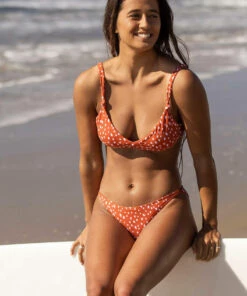 Budget 🔥 Roxy Tropical Oasis Cheeky 👙 Bikini Bottom Ginger Spice New Dots 🥰 -Hot Sale Citybeach Store 20327255 01 RT XL