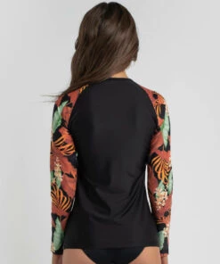 Budget 😍 Rip Curl Namotu Long Sleeve Rash Vest Black 🧨 -Hot Sale Citybeach Store 20327480 01 LT XL