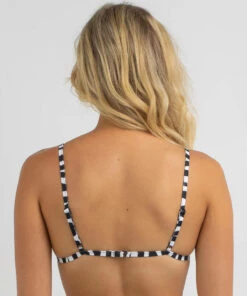 Hot Sale ⭐ Rip Curl Safari Stripe Fixed Triangle 👙 Bikini Top Black 👏 -Hot Sale Citybeach Store 20327511 01 LT XL