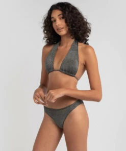 Budget 😉 Kaiami Nova Sparkle Triangle 👙 Bikini Top Gunmetal Sparkle 😍 -Hot Sale Citybeach Store 20327737 03 LT XL