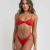 Discount 🛒 Topanga Kenny Twist Bralette 👙 Bikini Top Chilli Red 🎁