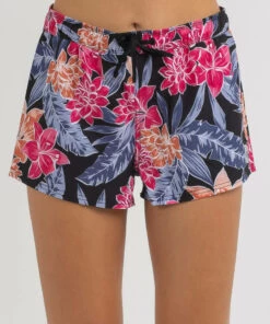 Budget 🎉 Roxy Tropical Oasis Eco Board Short Anthracite Tropical Oasis 🔔