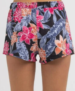 Budget 🎉 Roxy Tropical Oasis Eco Board Short Anthracite Tropical Oasis 🔔 -Hot Sale Citybeach Store 20327864 02 LT XL