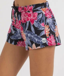 Budget 🎉 Roxy Tropical Oasis Eco Board Short Anthracite Tropical Oasis 🔔 -Hot Sale Citybeach Store 20327864 02 RT XL