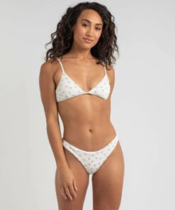 Cheapest 😍 Rhythm Lani 👙 Bikini Top Cream 🎉