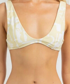 Best Pirce 🌟 Rip Curl 🌞 Summer Vacay Bralette 👙 Bikini Top Light Yellow 🛒 -Hot Sale Citybeach Store 20330197 01 RT XL