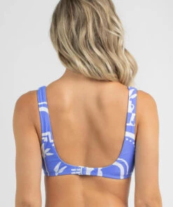 Promo 💯 Rip Curl ☀️ Summer Vacay Bralette 👙 Bikini Top Blue 🔥 -Hot Sale Citybeach Store 20330197 02 LT XL