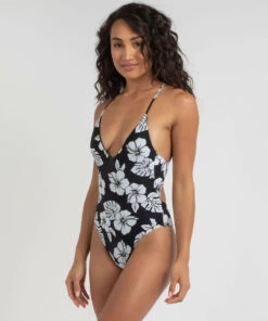 Flash Sale 👍 Topanga Lola Strappy One Piece 🩱 Swimsuit Black/white ✨ -Hot Sale Citybeach Store 20330281 01 TP XL