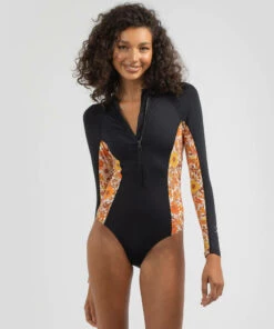 Best Sale ✔️ Topanga Thursday Long Sleeve Surfsuit Black 🔔