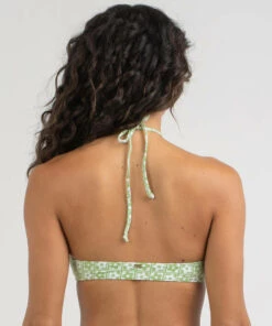 Budget 😀 Topanga Ruthie Triangle 👙 Bikini Top White/green 💯 -Hot Sale Citybeach Store 20330333 01 RT XL