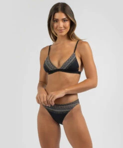 Discount 😉 Kaiami Cleo Jewel Triangle 👙 Bikini Top Black 🌟 -Hot Sale Citybeach Store 20330341 01 TP XL