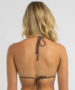 Top 10 😀 Roxy Beach Classics Mod Tiki Triangle 👙 Bikini Top Chocolate 🎉 -Hot Sale Citybeach Store 20330393 01 LT XL