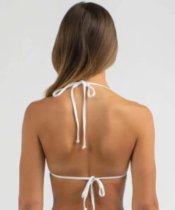 Best deal 🧨 Roxy Beach Classics Mod Tiki Triangle 👙 Bikini Top Bright White 🌟 -Hot Sale Citybeach Store 20330393 02 LT XL