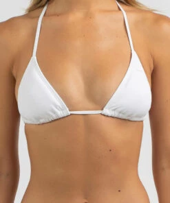 Best deal 🧨 Roxy Beach Classics Mod Tiki Triangle 👙 Bikini Top Bright White 🌟 -Hot Sale Citybeach Store 20330393 02 RT XL