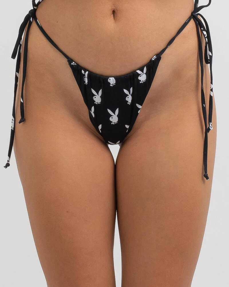 Flash Sale โญ Playboy Bunny Tie Side ๐ Bikini Bottom Black ๐ 4 Flash Sale โญ Playboy Bunny Tie Side ๐ Bikini Bottom Black ๐ - Image 4