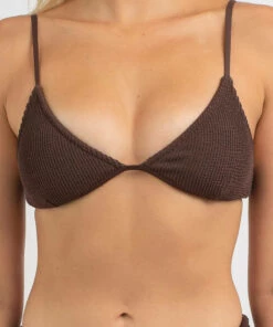 Wholesale ✔️ Rhythm Wave Break Fixed Triangle 👙 Bikini Top Chocolate ❤️ -Hot Sale Citybeach Store 20331347 01 RT XL
