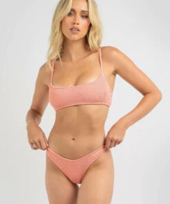 Buy 😍 Rhythm Wave Break Crop 👙 Bikini Top Rose 🌟