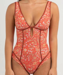 Top 10 🥰 Rip Curl Lunar Tides Full One Piece 🩱 Swimsuit Red 🎁 -Hot Sale Citybeach Store 20331847 01 RT XL