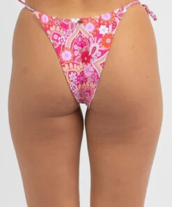 Promo ✨ Kaiami Adele Itsy Tie 👙 Bikini Bottom Pink 🧨 -Hot Sale Citybeach Store 20332664 01 LT XL