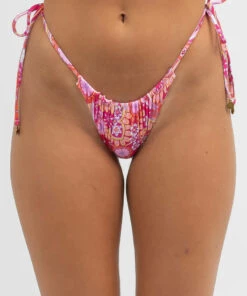 Promo ✨ Kaiami Adele Itsy Tie 👙 Bikini Bottom Pink 🧨 -Hot Sale Citybeach Store 20332664 01 RT XL