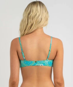 Promo 😉 Kaiami Effie Tie Bandeau 👙 Bikini Top Blue ✔️ -Hot Sale Citybeach Store 20332667 01 RT XL