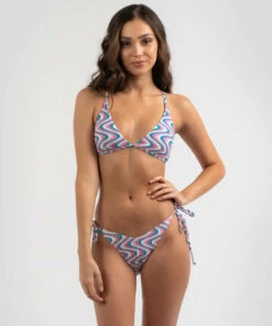 Best Pirce ✨ Topanga Skye Cross Back Triangle 👙 Bikini Top Pnk/blu/wht 🎁 -Hot Sale Citybeach Store 20333578 01 TP XL