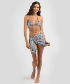 Outlet 🤩 Kaiami Bondi Tie Salem Sarong Wht/blk 😀 -Hot Sale Citybeach Store 20333612 01 TP XL