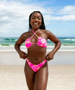 Cheap โจ Topanga Laina Sliding Triangle ๐ Bikini Top Pink โญ