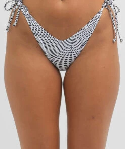 Discount ❤️ Kaiami Cybergirl High Cut 👙 Bikini Bottom White/black 🎁 -Hot Sale Citybeach Store 20334277 01 RT XL