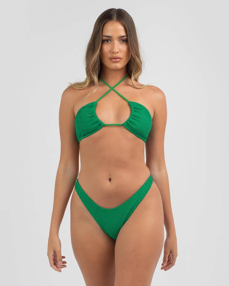 Budget 🥰 Kaiami Orla Scrunch Sliding Triangle 👙 Bikini Top Jade Green 🎁 4 Budget 🥰 Kaiami Orla Scrunch Sliding Triangle 👙 Bikini Top Jade Green 🎁 - Image 4
