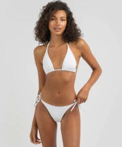 Best deal 🛒 Billabong Sunrays Elongated Triangle 👙 Bikini Top White 😍